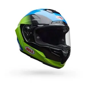 Bell RACE STAR DLX FLEX - CORSA Koko kypärä - Sininen / Vihreä Pakollinen (Must-Have)