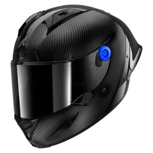 Loppuunmyynti Shark AERON-GP FIM RACING 2 FULL CARBON Koko kypärä - Hiili / Musta