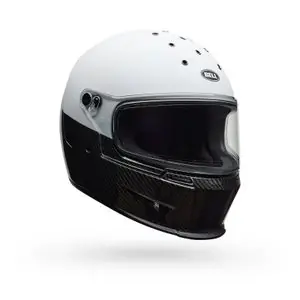 Asiakkaiden Suosikki Bell ELIMINATOR CARBON DIVERGE Koko kypärä - Valkoinen / Musta