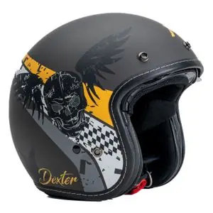 Dexter ELEMENT SKULL Avoin kypärä - Harmaa Bestseller