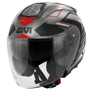 Flash-Tarjous Givi X.25 TRACE Avoin kypärä - Musta / Harmaa