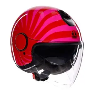 AGV ETERES - TROPEA Avoin kypärä - Vaaleanpunainen / Punainen Tukkuhinta