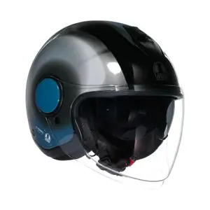 AGV ETERES - LEVANTO Avoin kypärä - Musta / Harmaa Ajankohtainen