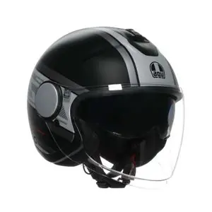 AGV ETERES - MONDELLO Avoin kypärä - Musta / Harmaa Uutuus