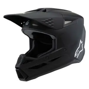 Alpinestars SUPERTECH S-M3 - SOLID - LAPSI Cross-kypärä - Musta Tarjoushinta