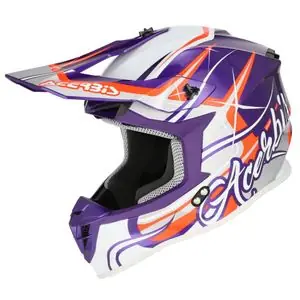 Acerbis LINEAR 22.06 GRAPHIC 2027 Cross-kypärä - Violetti / Valkoinen Uutuus