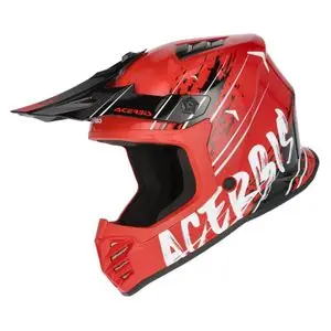 Uutuus Acerbis PROFILE 22.06 LAPSILLE Cross-kypärä - Punainen / Musta