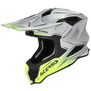 Acerbis AIRSTRIKE-X 2027 Cross-kypärä - Harmaa / Keltainen Edullinen