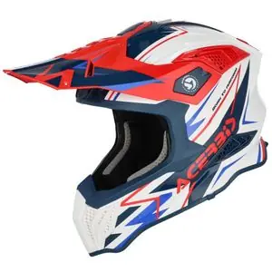 Acerbis AIRSTRIKE-X 2027 Cross-kypärä - Valkoinen / Sininen Halpa
