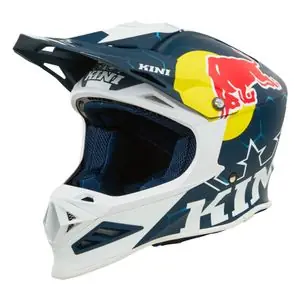 Kini Red Bull MXC1 1.0 2025 Cross-kypärä - Valkoinen / Sininen Halpa Hinta