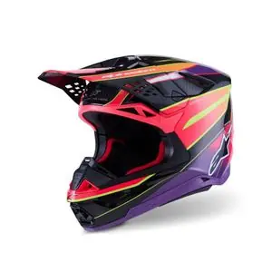 Uusi Kokoelma Alpinestars SUPERTECH S-M10 - ERA 2025 Cross-kypärä - Violetti