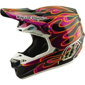 TroyLee design SE5 CARBON W/MIPS TORCHED 2027 Cross-kypärä - Musta / Violetti Osta Verkossa
