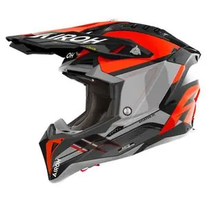Airoh AVIATOR 3 - SABER 2024 Cross-kypärä - Oranssi Korkea Laatu