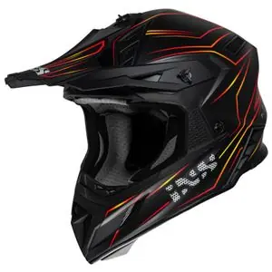 IXS 189FG 2.0 2026 Cross-kypärä - Musta / Punainen Edullinen