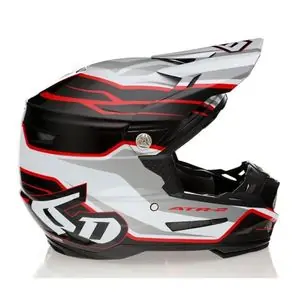 6D Helmets ATR-2 PHASE 2024 Cross-kypärä - Valkoinen / Punainen Turvallinen Maksu