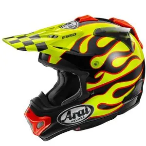 Arai MX-V EVO FLAME 2026 Cross-kypärä - Keltainen Uusi Kokoelma