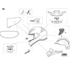 Shoei NXR2/HORNETADV/X-SPR PRO/X-SPIRIT3 Vesipuskuri Suoraan Valmistajalta
