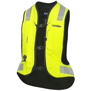 Helite TURTLE 2 HI-VIS Moottoripyörän ilmatyyny - Musta / Keltainen Osta Verkossa