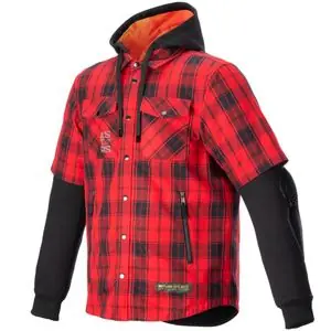 Alennettu Alpinestars MO.ST.EQ TARTAN Moottoripyöräliivi - Punainen
