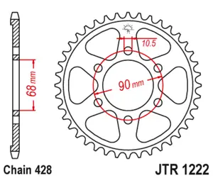Aito JT. acier standard 1222 - 428 Kruunu