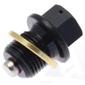 Asiakkaiden Suosikki Tecnium Magnetisoitu musta M10 x 1.25 x 14 Tyhjennysventtiili - Musta