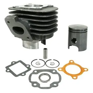 Viikonlopputarjous P2R CYLINDRE SCOOT ADAPTABLE CPI 50 EURO 3 - KEEWAY 50 RY6, RY8, MATRIX, HURRICANE 2T (BRIDE ECHAPPEMENT 93°) (AXE DE PISTON DIAM 12 Sylinteri