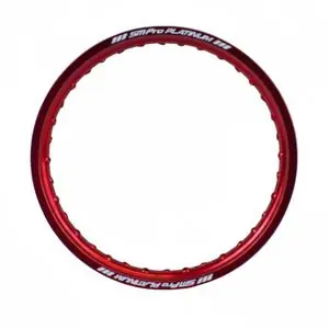 SM Pro 19 X 1.85 36 trous PLATINIUM Universal Vanne - Punainen Korkea Laatu