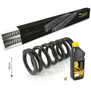 Touratech Avant / arrière - ressorts de rechange (-25 mm) - sans EERA - Noir Jousisarja Merkkituote